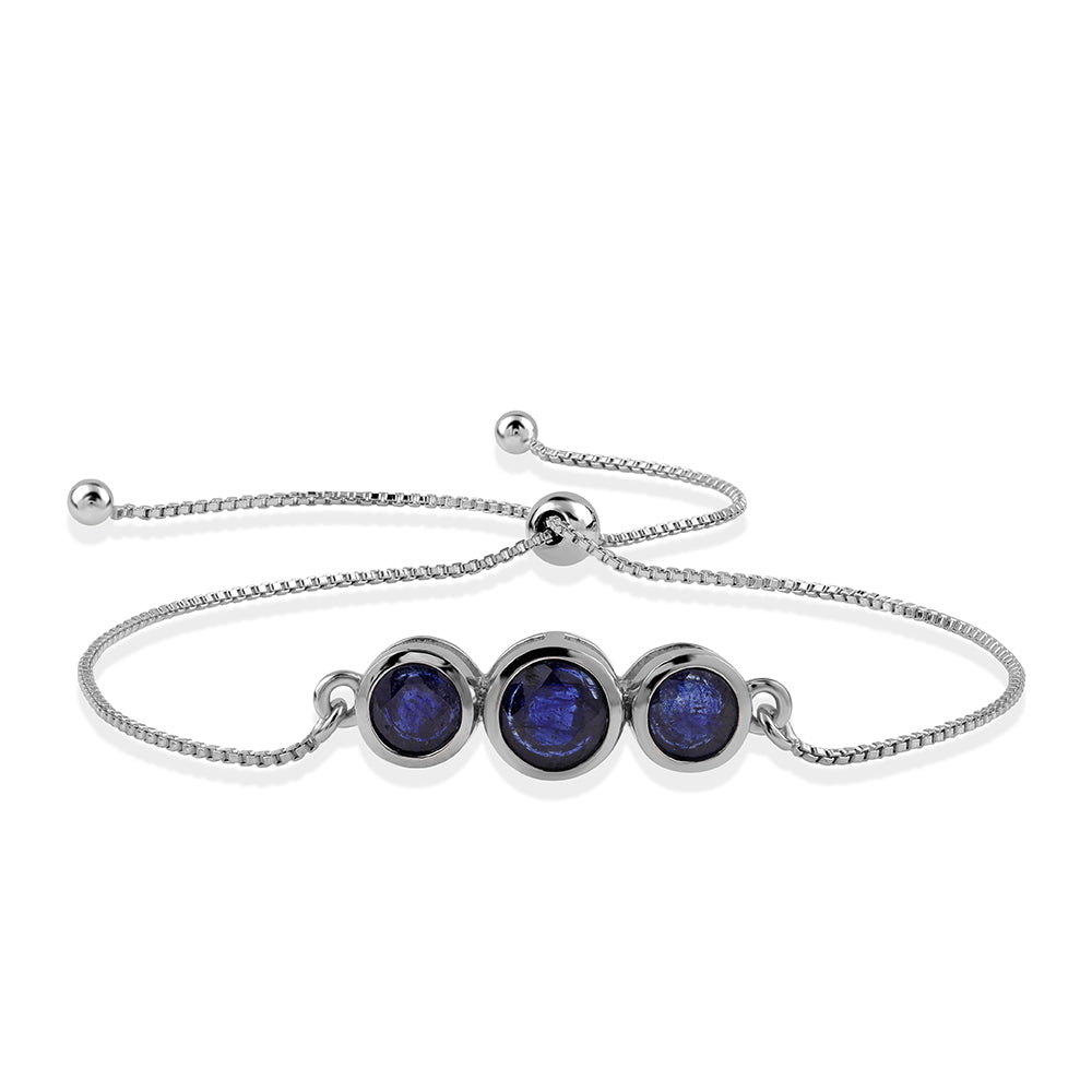 Ezüst Karkötő Ausztrál Kék Zafírral