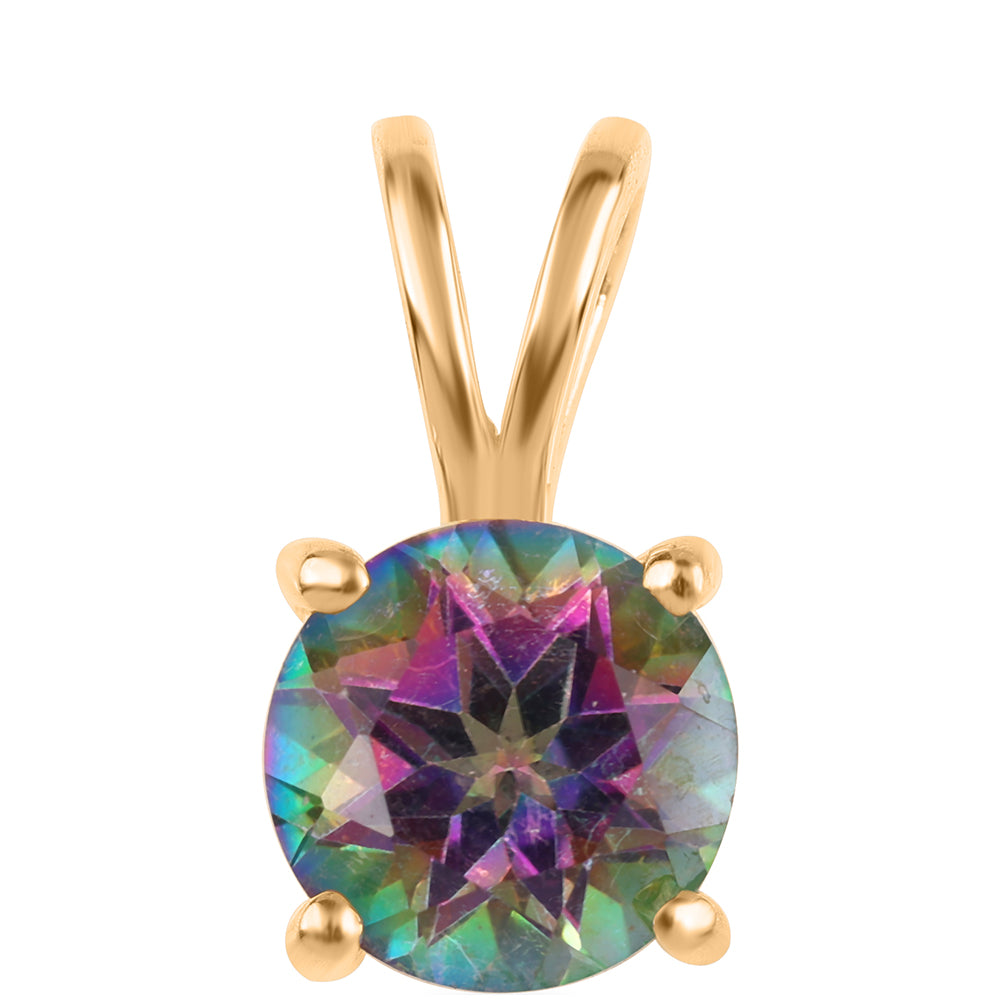 Arannyal Bevont Ezüst Medál Misztikus Topázzal 1 