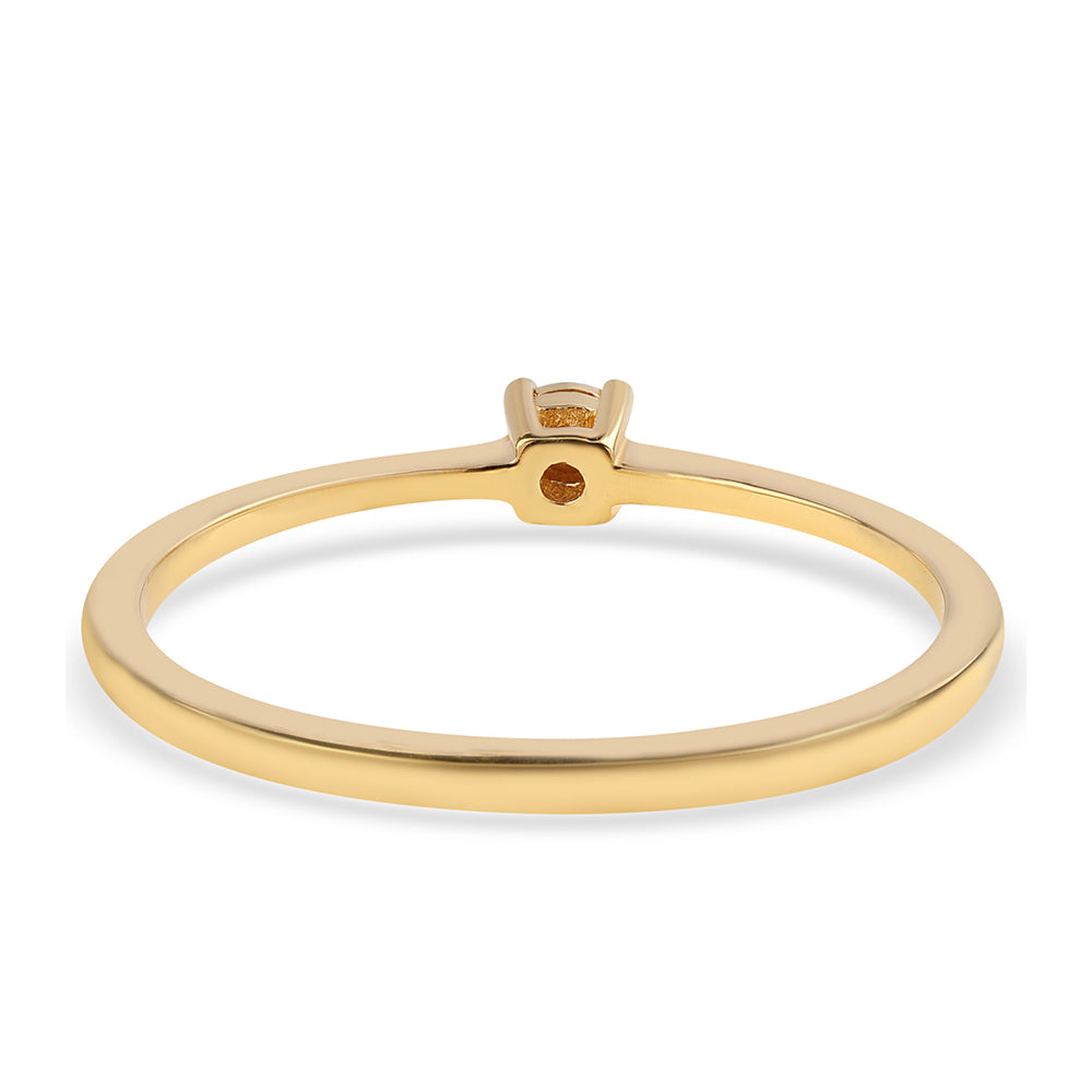 Arannyal Bevont Ezüst Gyűrű Fekete Gyémánttal 3 