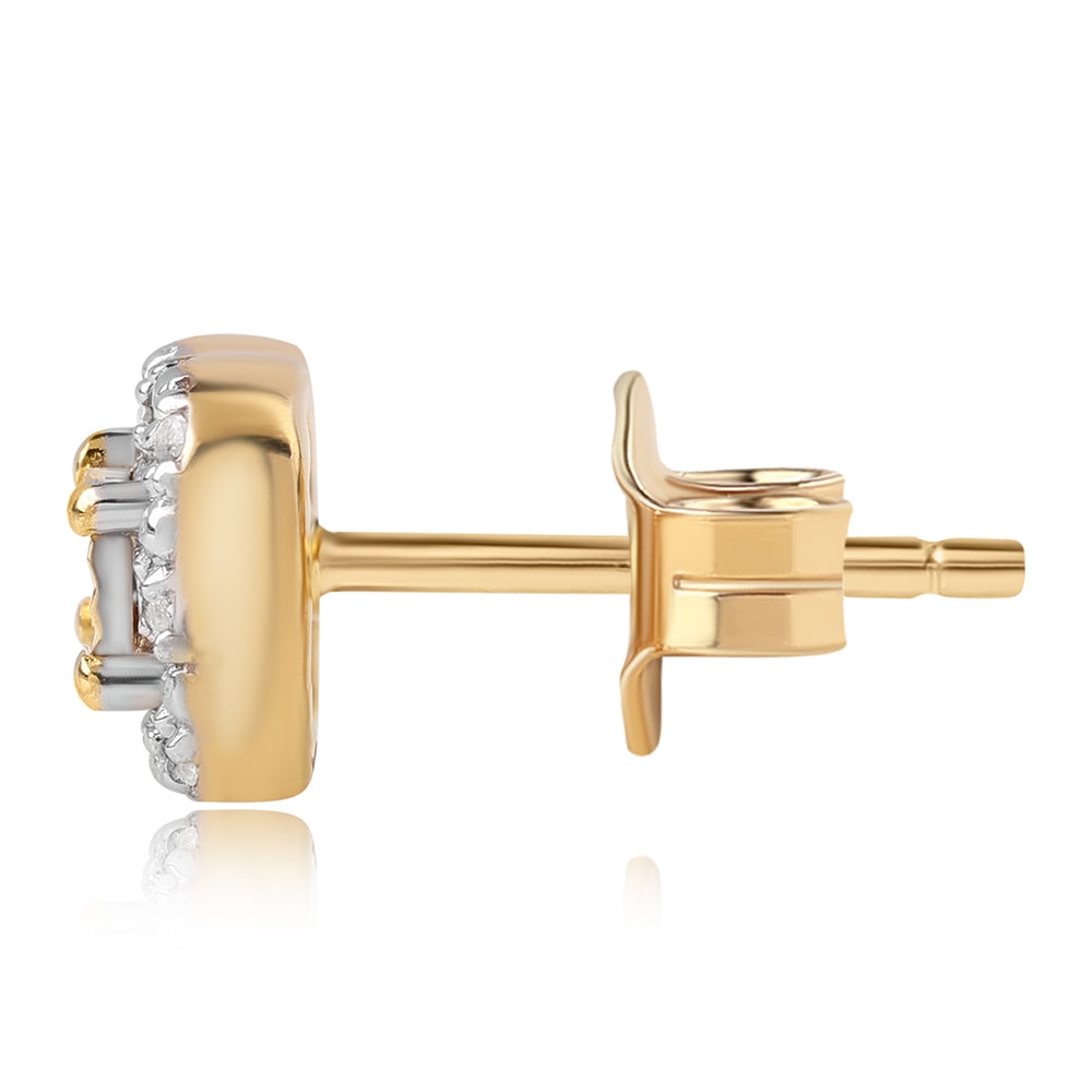 Arannyal Bevont Ezüst Szett Kék Gyémánttal és Fehér Topázzal ( Fülbevaló+Gyűrű+Medál )