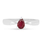 Ezüst Gyűrű Thai Rubinnal