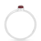 Ezüst Gyűrű Thai Rubinnal