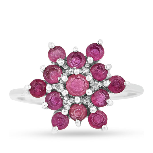 Ezüst Gyűrű Thai Rubinnal