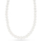 Arannyal Bevont Ezüst Nyaklánc Krém Édesvízi Kagylógyönggyel