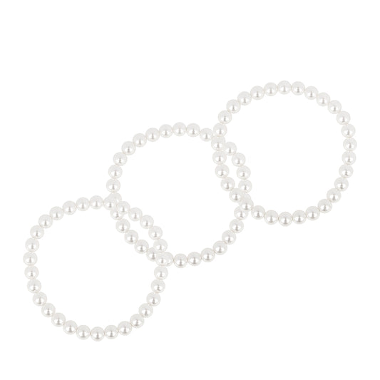 Gyöngy Szett Krém Édesvízi Kagylógyönggyel