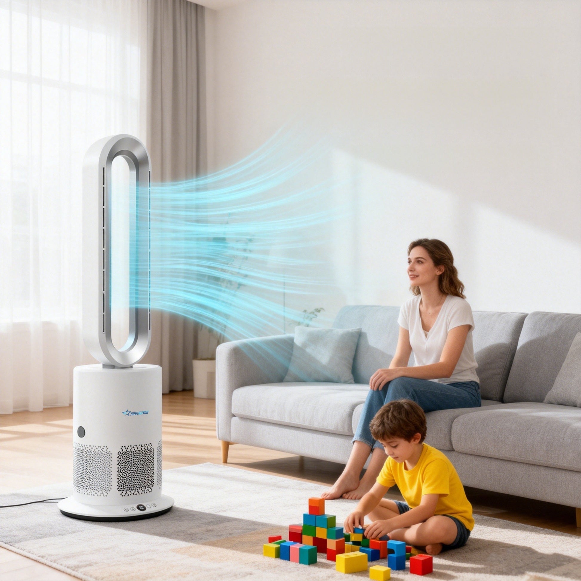 TurboAirStar légtisztító, hűtő - és fűtőventilátor 8 
