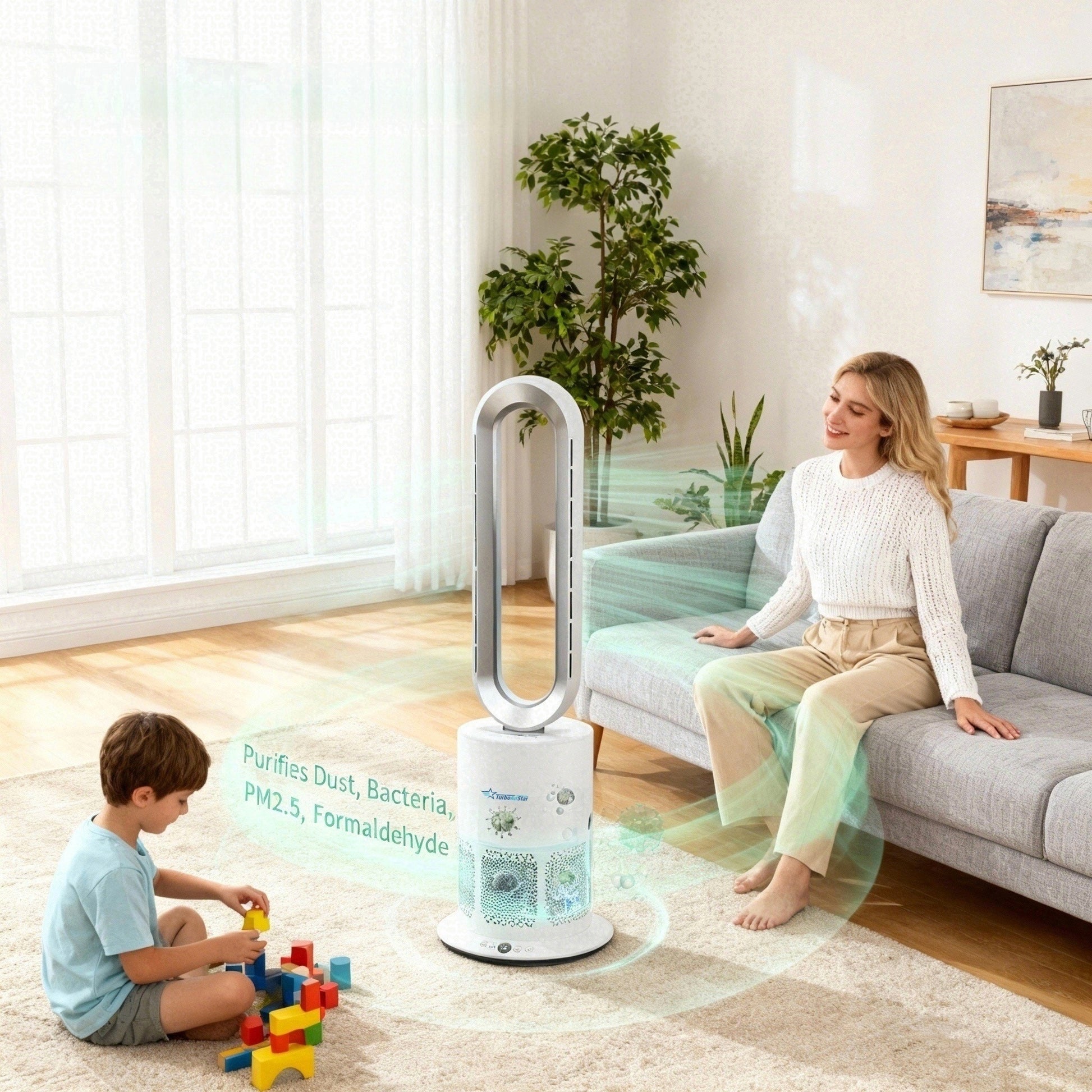 TurboAirStar légtisztító, hűtő - és fűtőventilátor 9 