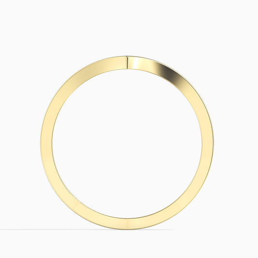 14K Arany Gyűrű 11 darab Fehér Gyémánttal