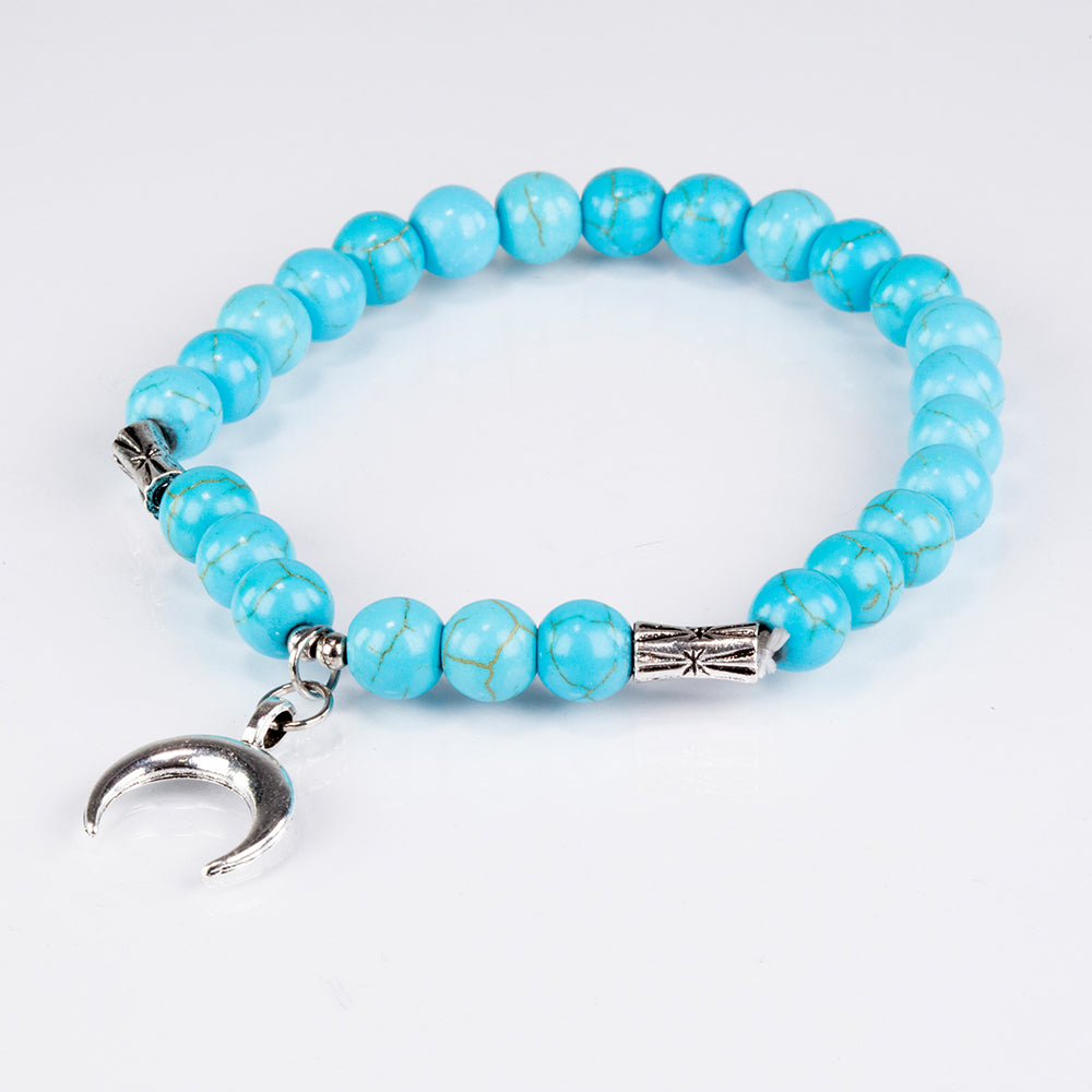 Arany tónusú Emporia Ötvözetű Szett Türkizzel ( Nyaklánc+Karkötő ) 2 