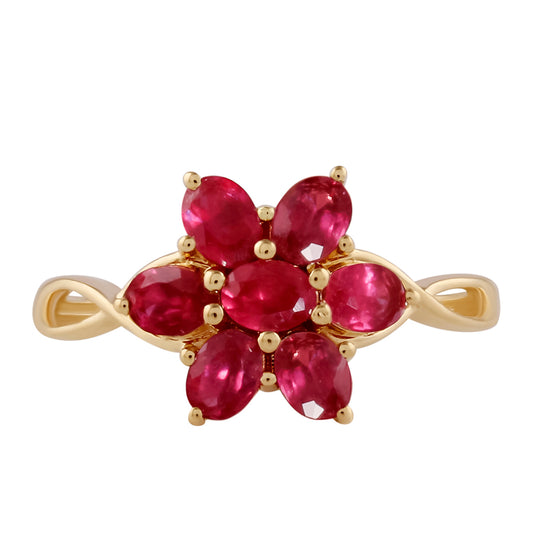 9 Karátos Arany Gyűrű Madagaszkári Rubinnal