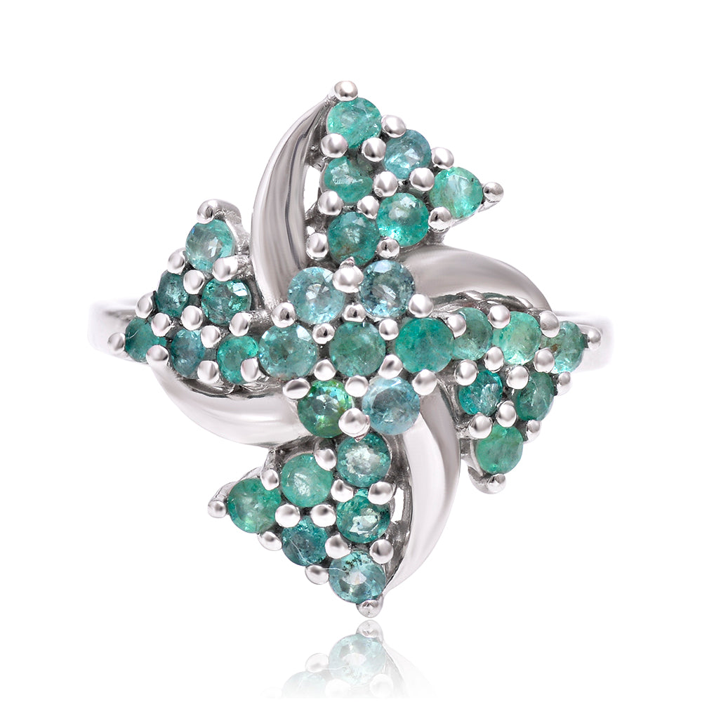 Ezüst Gyűrű Brazil Smaragddal 1 