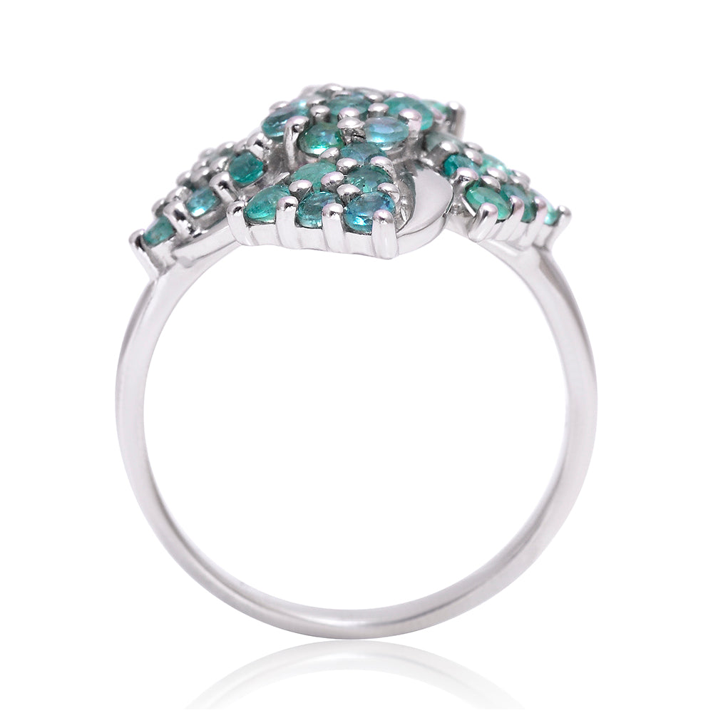 Ezüst Gyűrű Brazil Smaragddal 3 