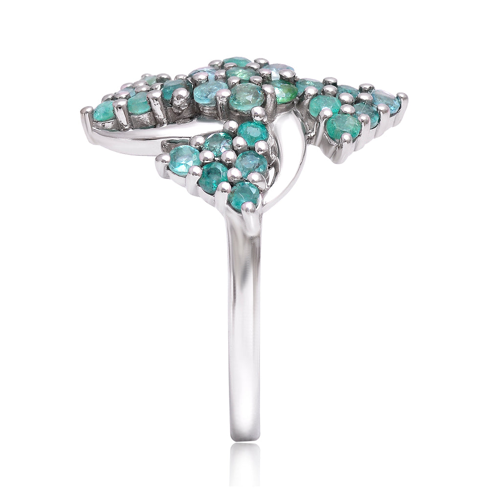 Ezüst Gyűrű Brazil Smaragddal 4 