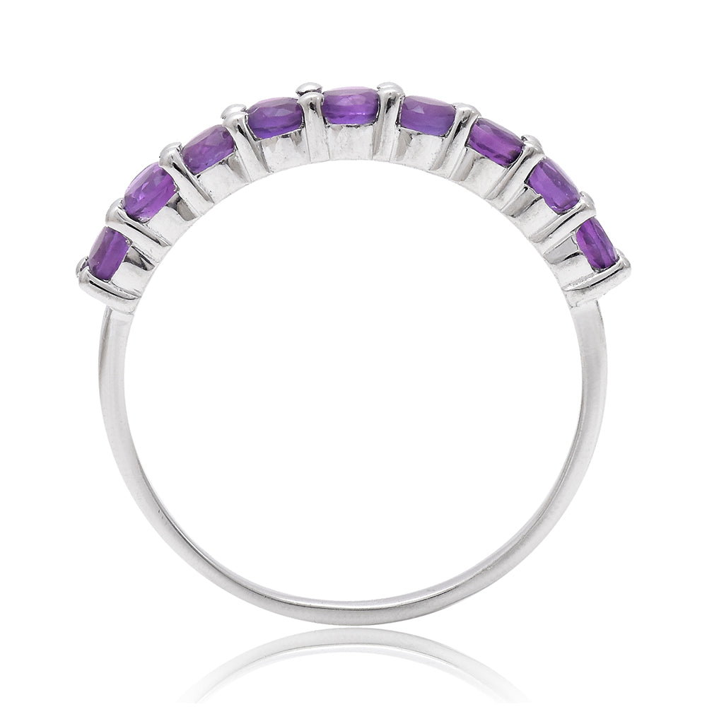 Ezüst Gyűrű Marokkói Ametiszttel 4 