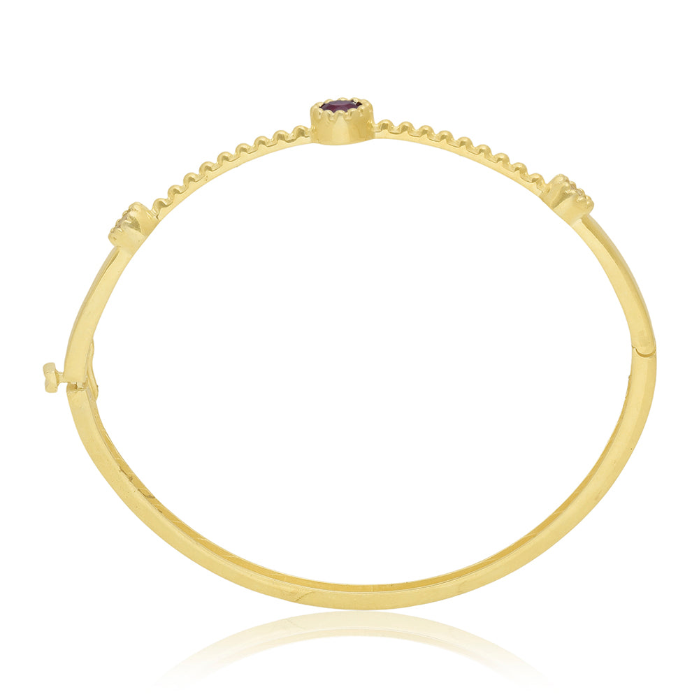 Arannyal Bevont Ezüst Karperec Madagaszkári Rubinnal 2 