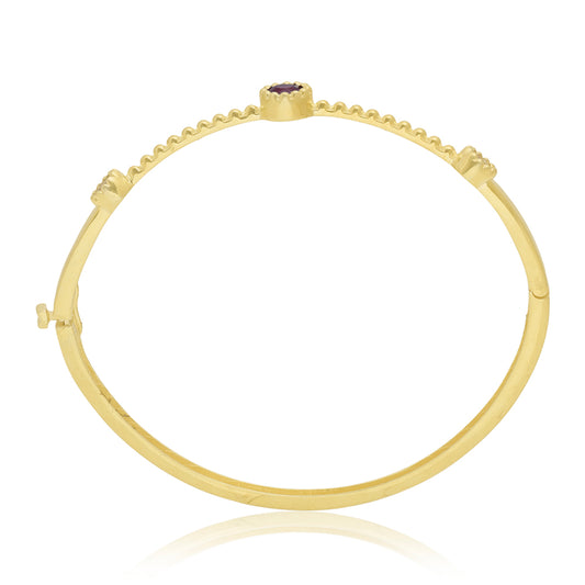 Arannyal Bevont Ezüst Karperec Madagaszkári Rubinnal