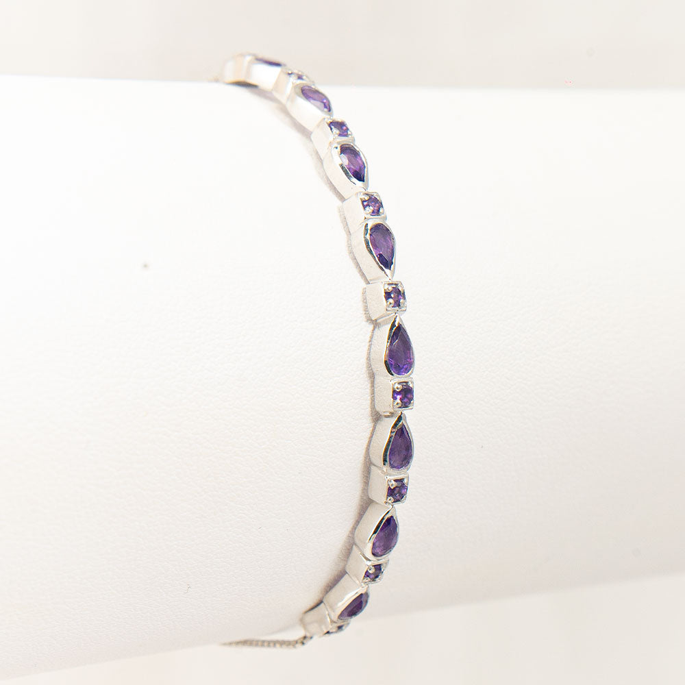 Ezüst Karperec Marokkói Ametiszttel 2 