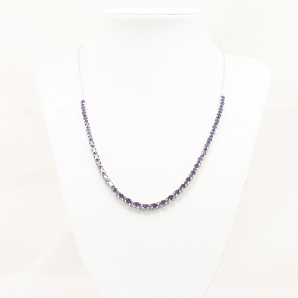 Ezüst Nyaklánc Marokkói Ametiszttel 3 