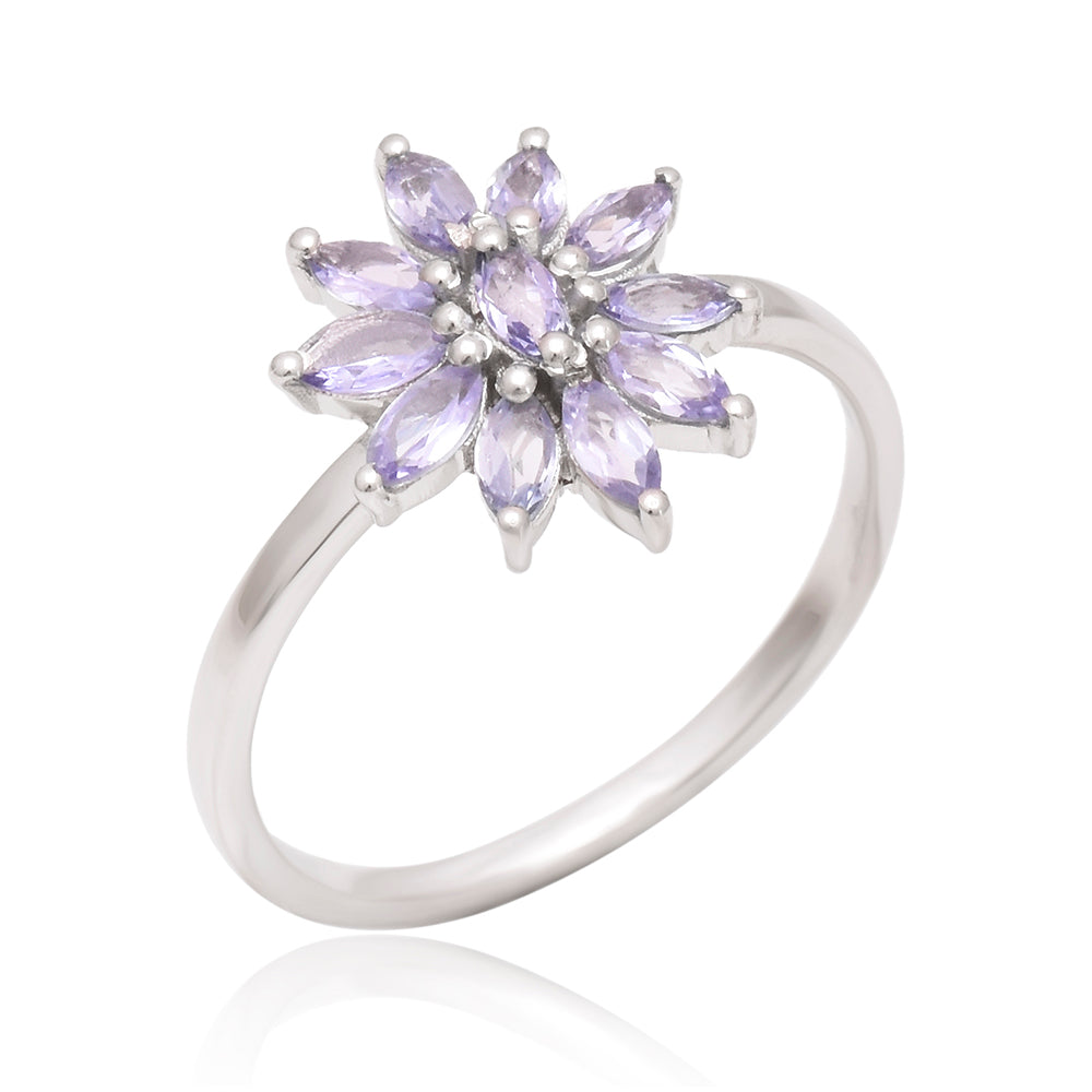 Ezüst Gyűrű "AAA" Osztályú Tanzanittal 1 