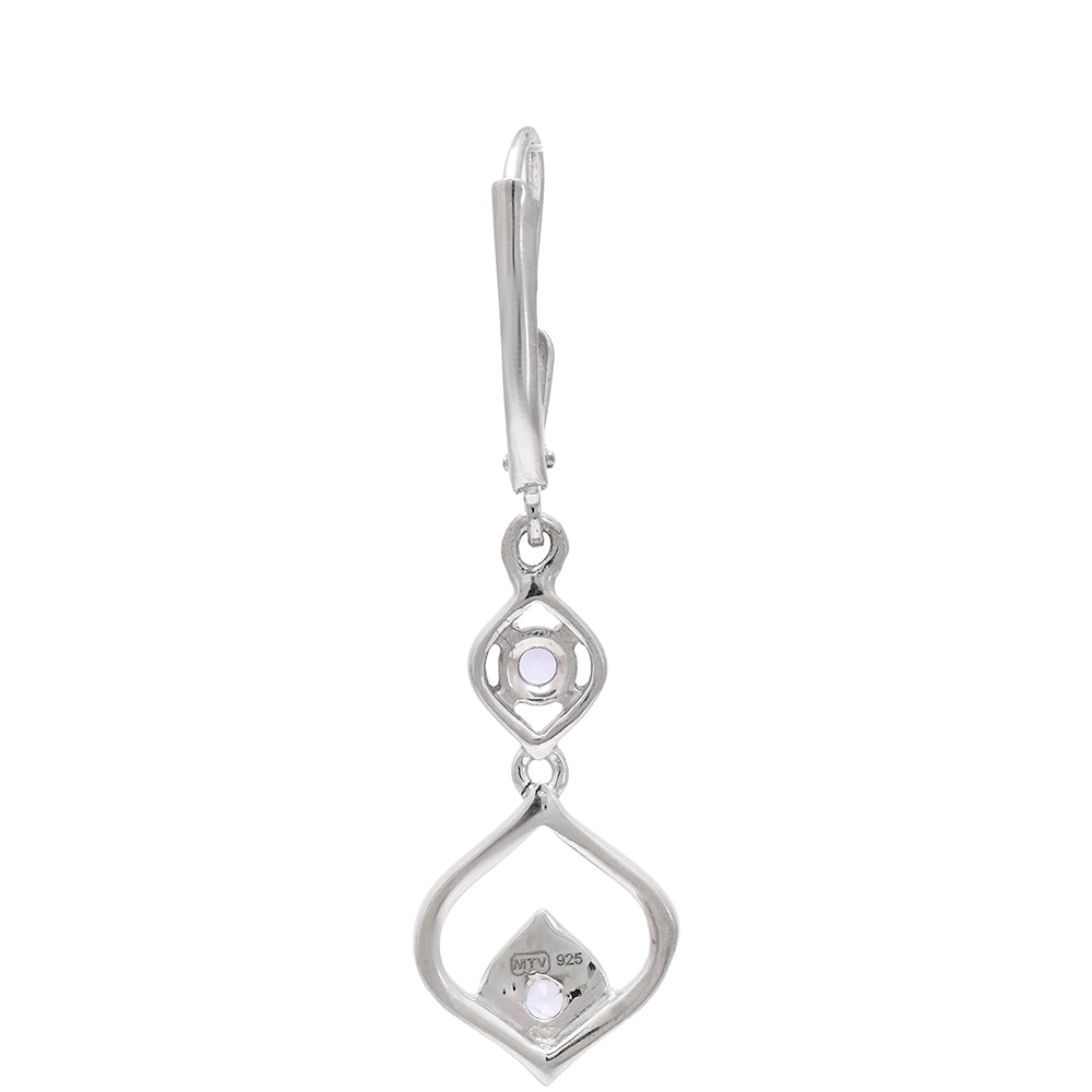 Ezüst Fülbevaló "AAA" Osztályú Tanzanittal 4 