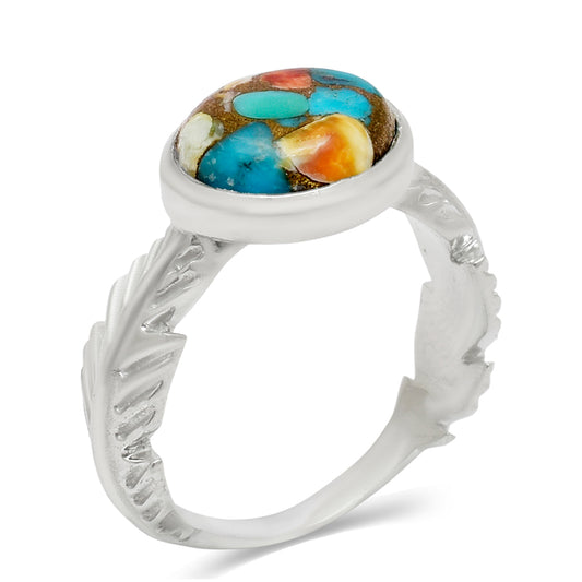 Ezüst Gyűrű Osztriga Türkizzel