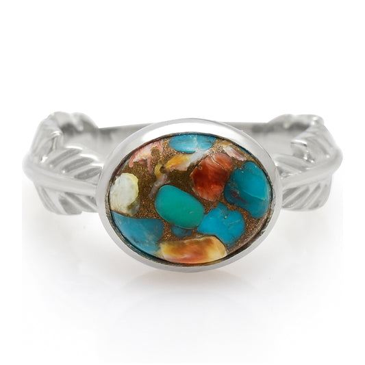 Ezüst Gyűrű Osztriga Türkizzel