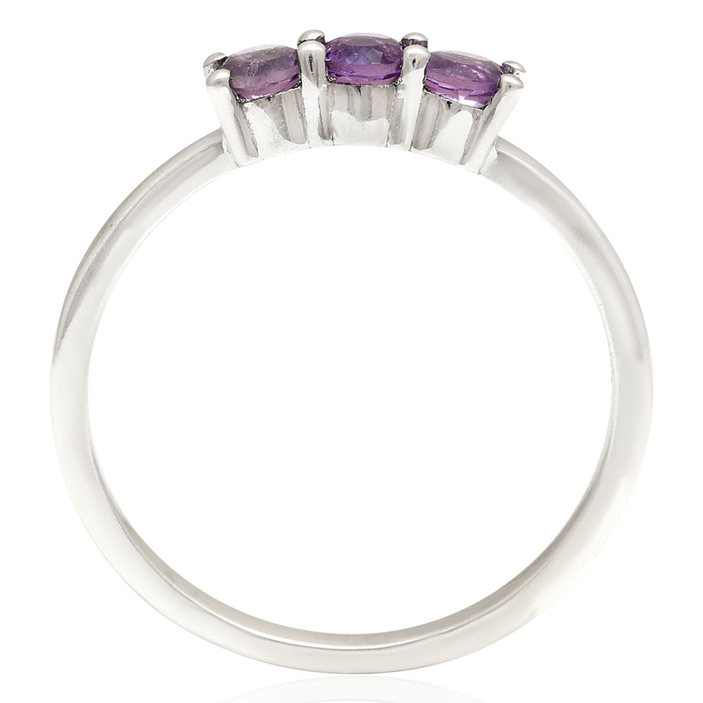 Ezüst Gyűrű Brazil Ametiszttel