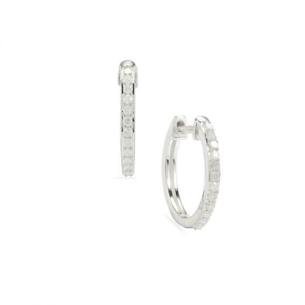 Ezüst Fülbevaló Brazil Ametiszttel 1 