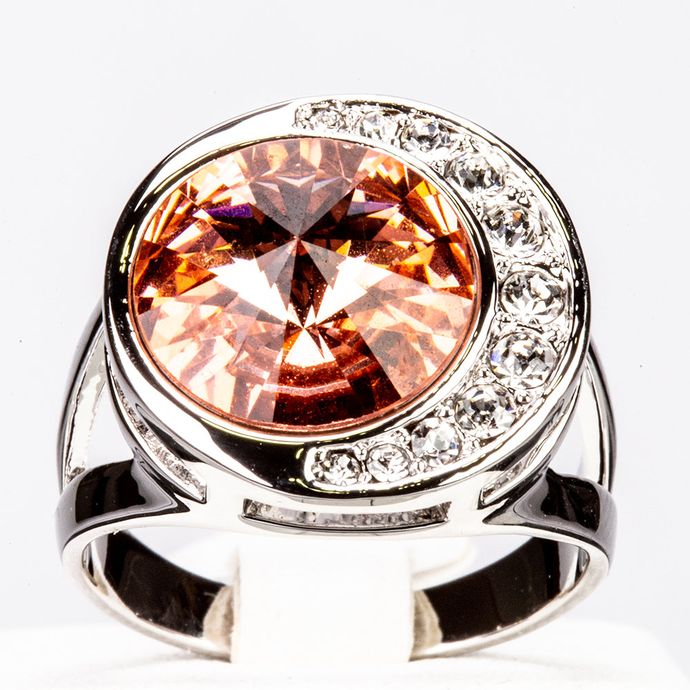 Arany tónusú Emporia Ötvözetű Gyűrű Vörös Emporia® Kristállyal 1 