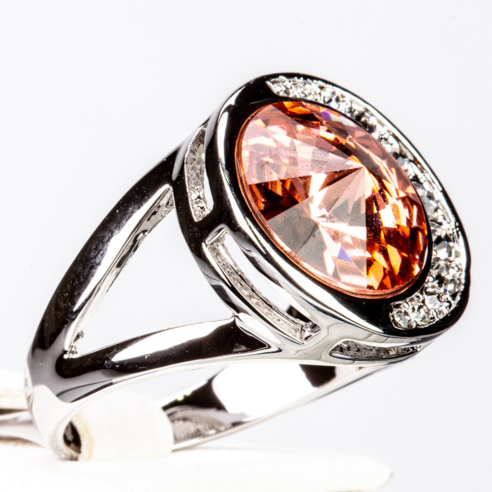 Arany tónusú Emporia Ötvözetű Gyűrű Vörös Emporia® Kristállyal 2 