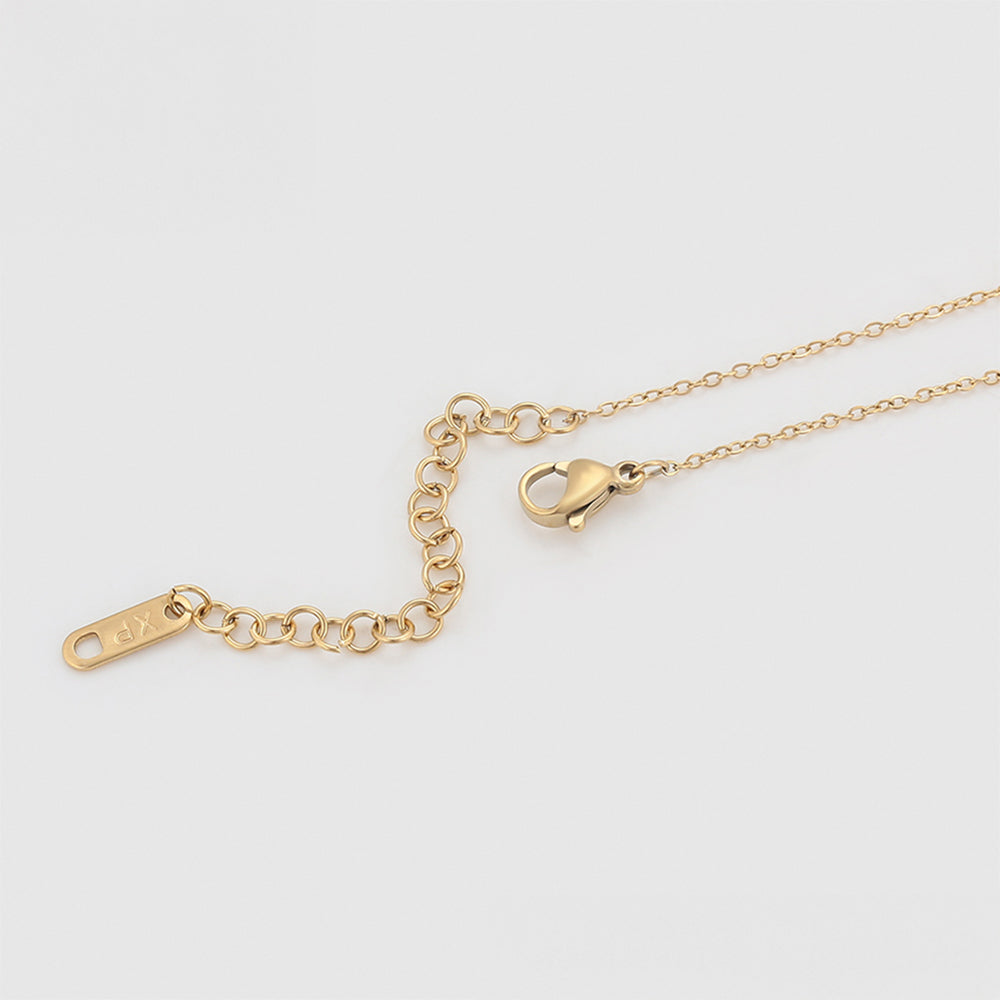 Arany tónusú Emporia Ötvözetű Nyaklánc Vörös Emporia® Kristállyal és Zöld Emporia® Kristállyal 6 