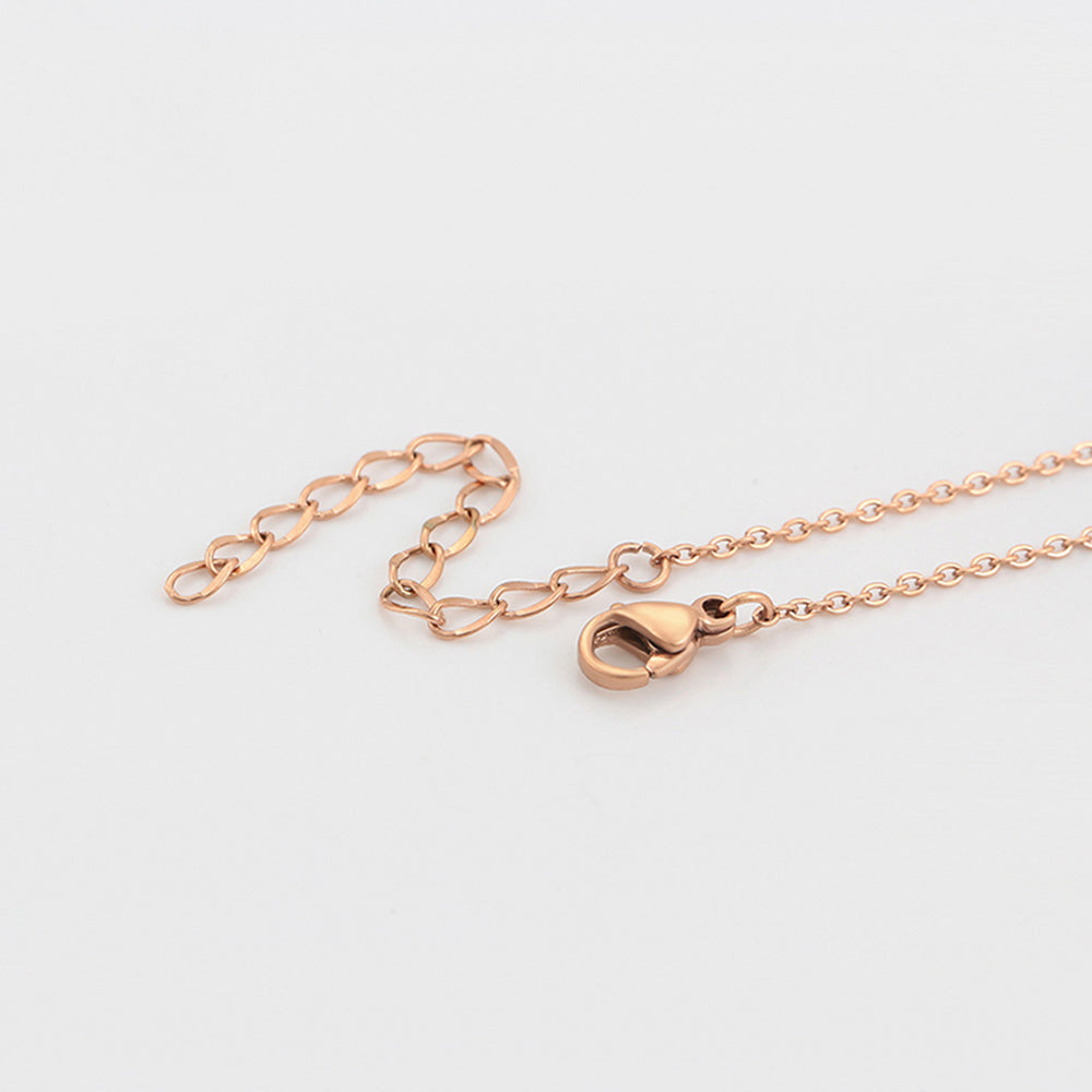 Arany tónusú Emporia Ötvözetű Nyaklánc Rózsaszínű Emporia® Kristállyal 7 