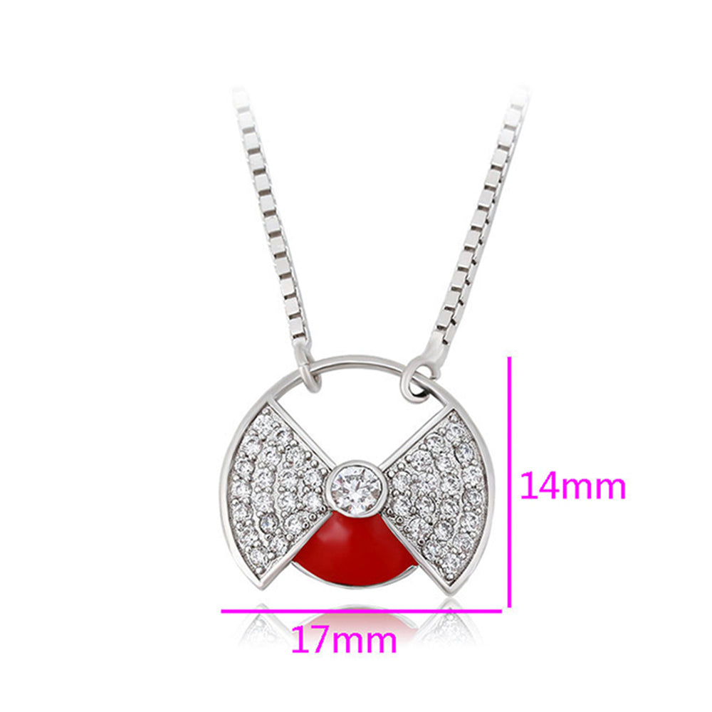 Arany tónusú Emporia Ötvözetű Nyaklánc Vörös Emporia® Kristállyal 2 