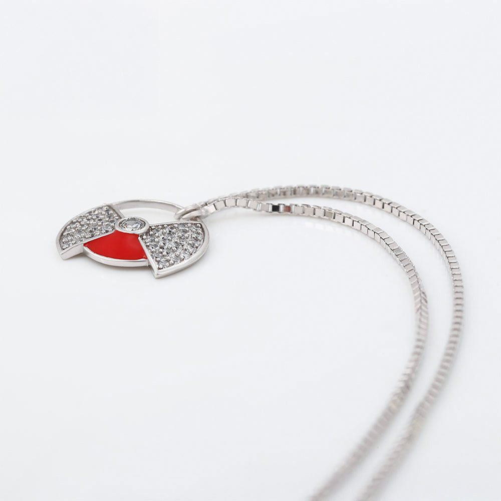 Arany tónusú Emporia Ötvözetű Nyaklánc Vörös Emporia® Kristállyal 5 