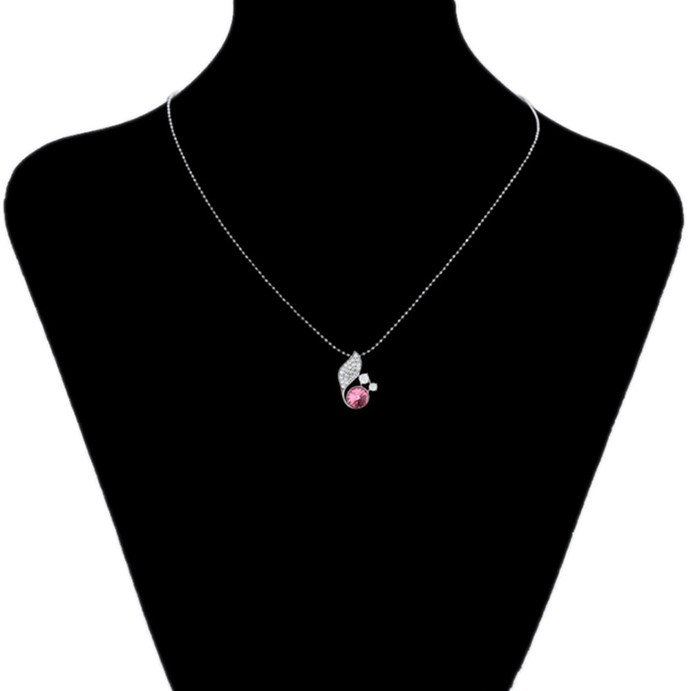 Arany tónusú Emporia Ötvözetű Nyaklánc Rózsaszínű Emporia® Kristállyal