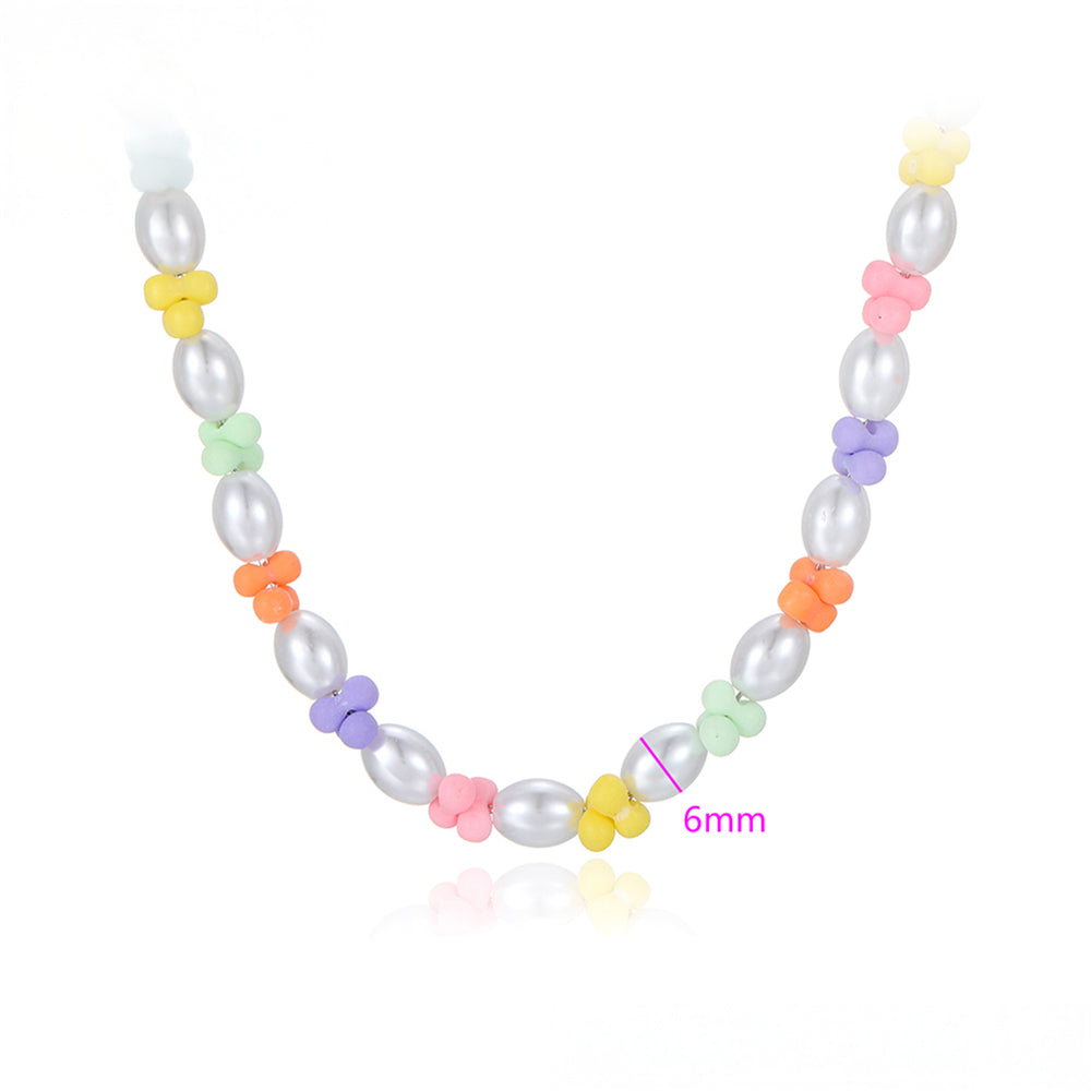 Arany tónusú Emporia Ötvözetű Nyaklánc Üveggyönggyel 3 