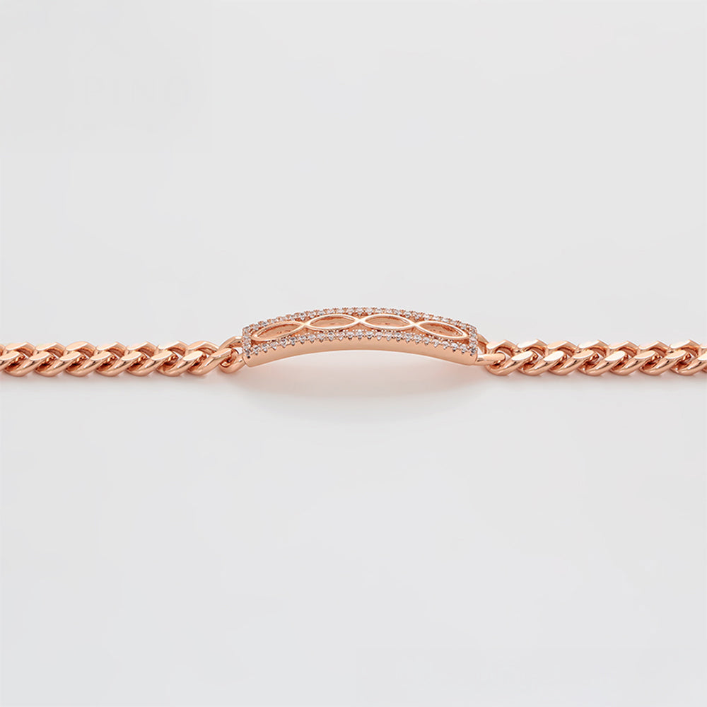 Arany tónusú Emporia Ötvözetű Karkötő Fehér Emporia® Kristállyal