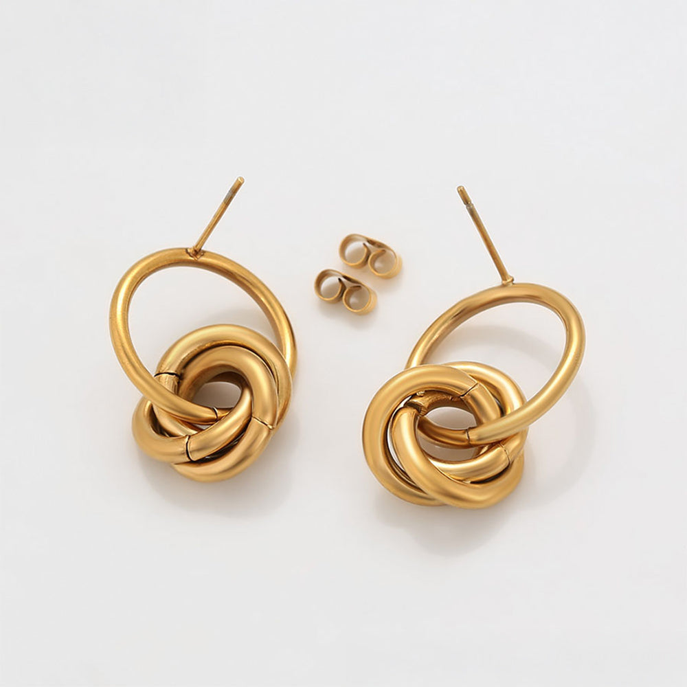 Arany tónusú Emporia Ötvözetű Fülbevaló 4 