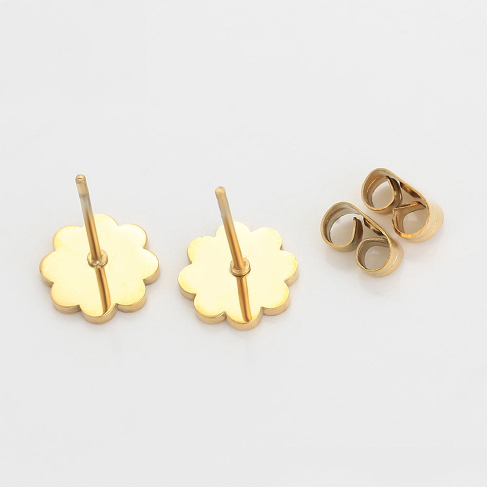 Arany tónusú Emporia Ötvözetű Fülbevaló Tűzzománccal