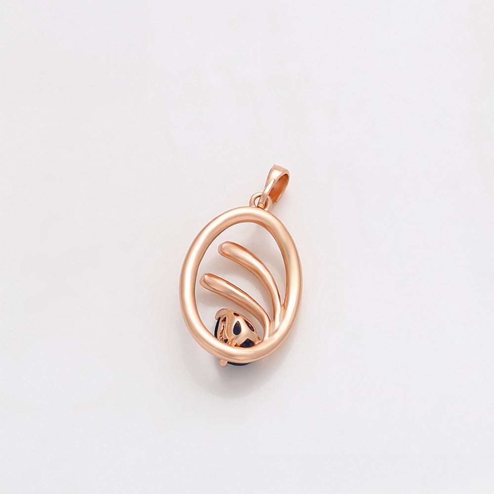 Arany tónusú Emporia Ötvözetű Medál Kék Emporia® Kristállyal 7 