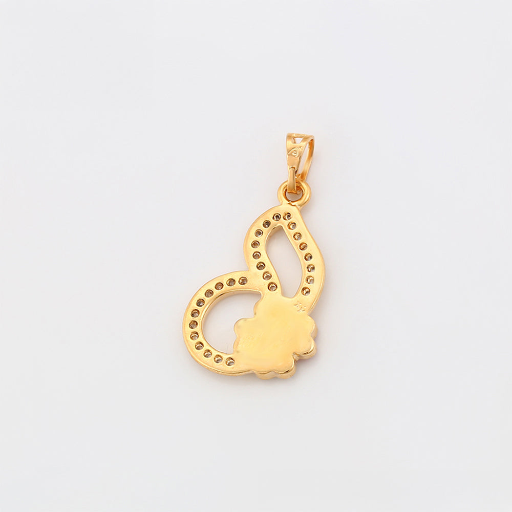 Arany tónusú Emporia Ötvözetű Medál Tűzzománccal és Fehér Emporia® Kristállyal 5 