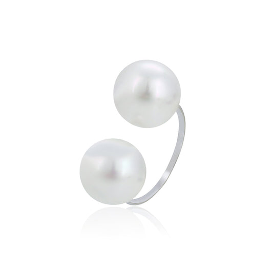 Arany tónusú Emporia Ötvözetű Gyűrű Üveggyönggyel