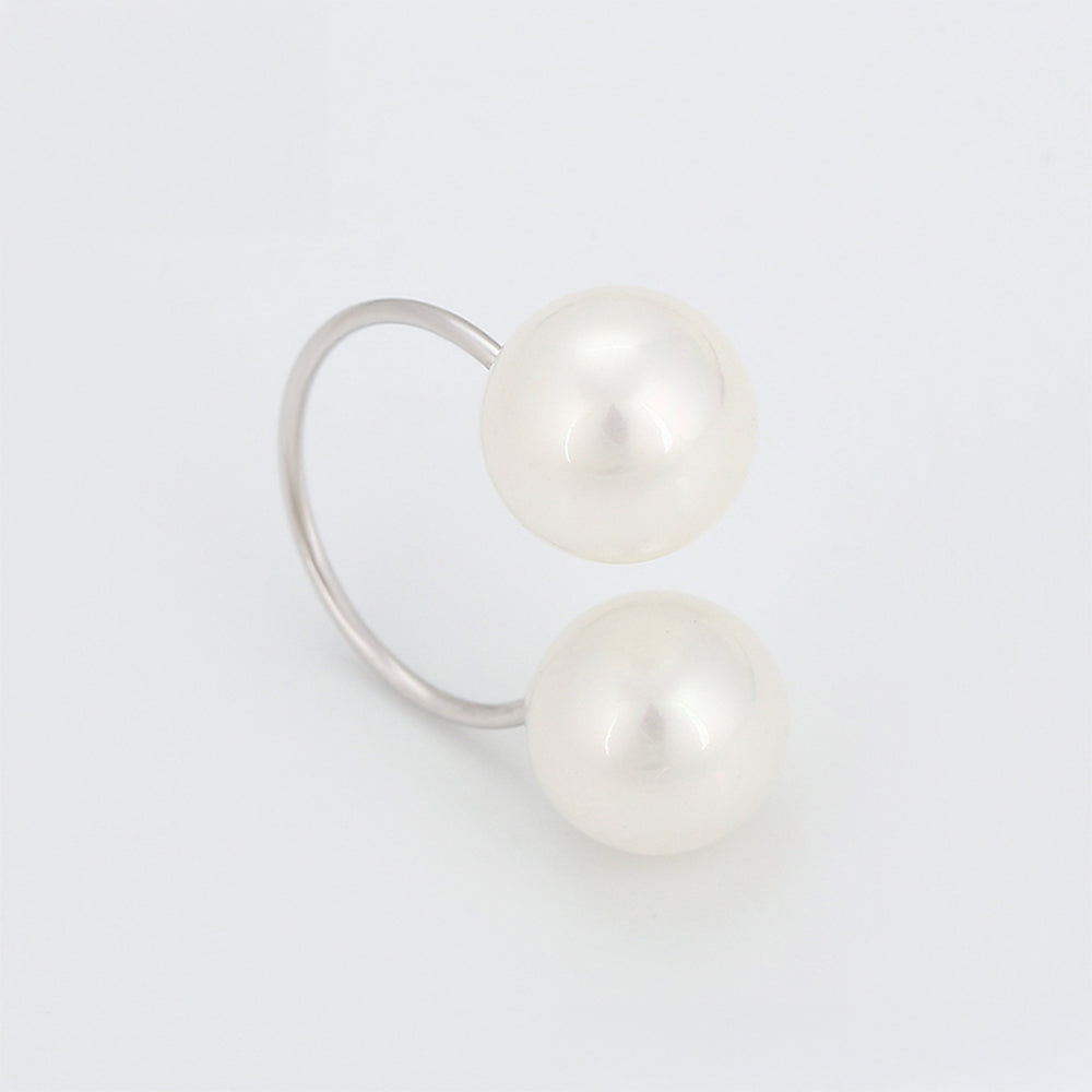 Arany tónusú Emporia Ötvözetű Gyűrű Üveggyönggyel 3 