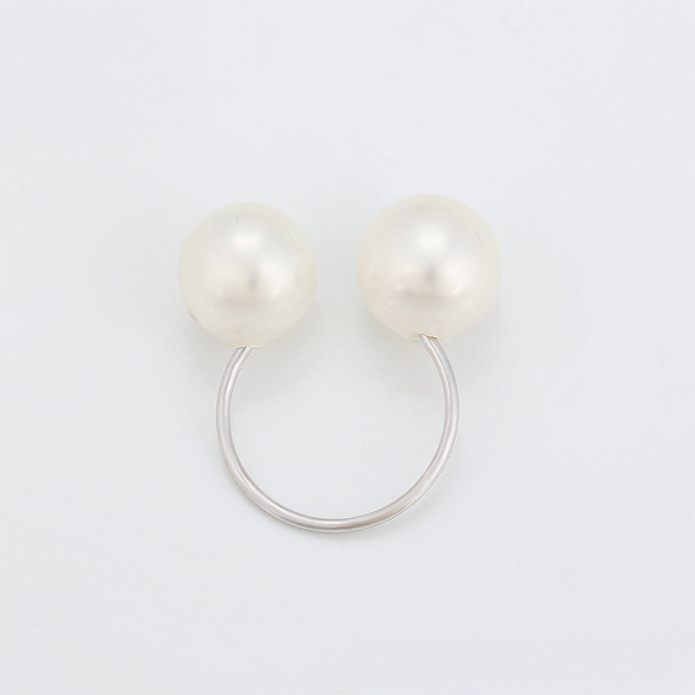 Arany tónusú Emporia Ötvözetű Gyűrű Üveggyönggyel 4 