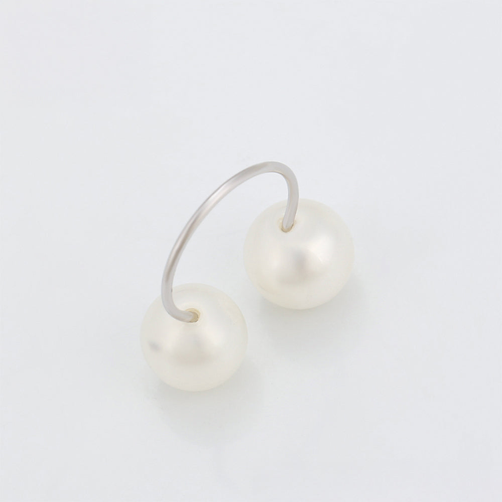 Arany tónusú Emporia Ötvözetű Gyűrű Üveggyönggyel 7 