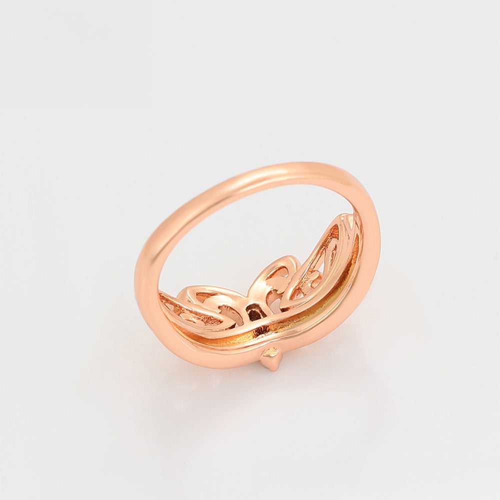 Arany tónusú Emporia Ötvözetű Gyűrű Fehér Emporia® Kristállyal 4 