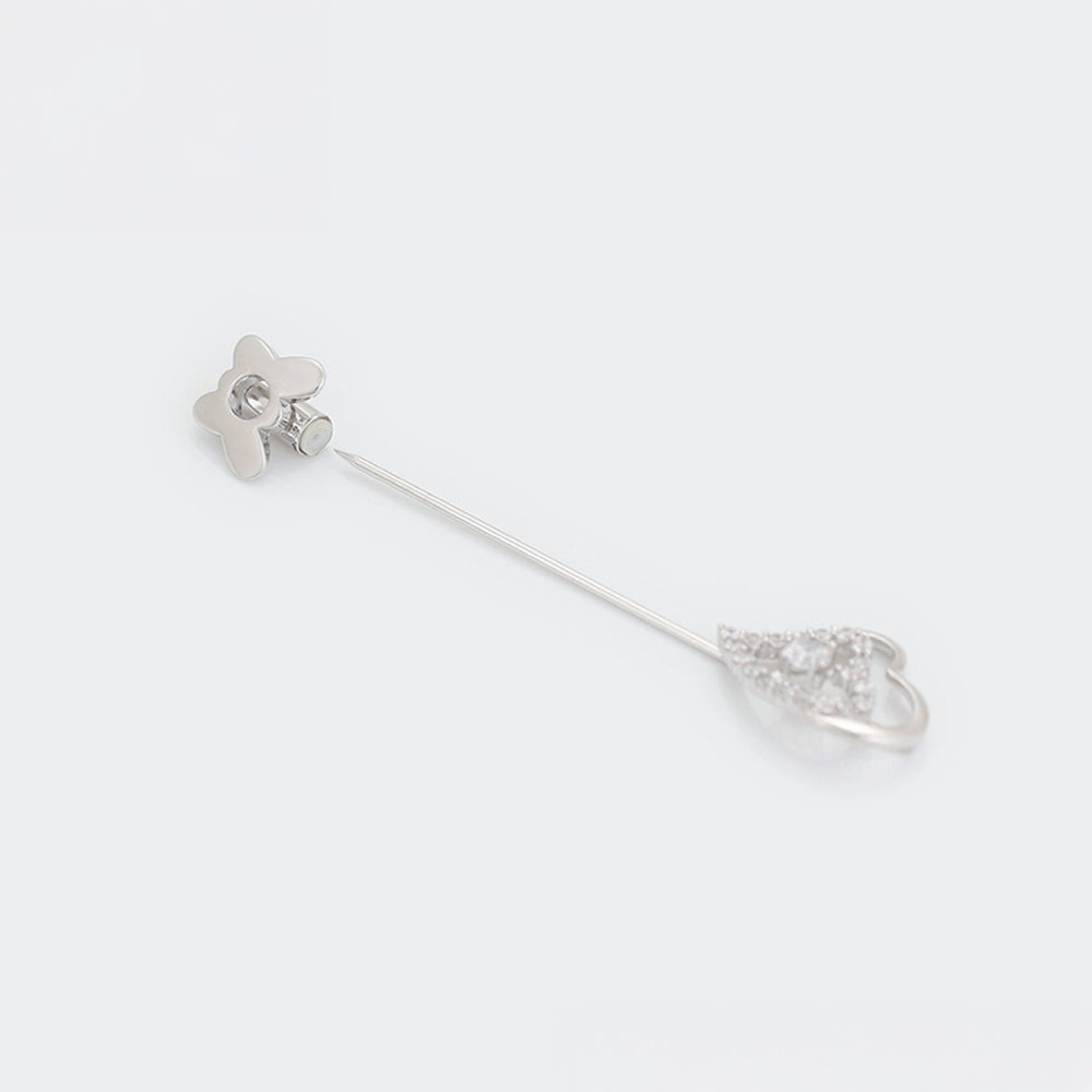 Arany tónusú Emporia Ötvözetű Bross Fehér Emporia® Kristállyal