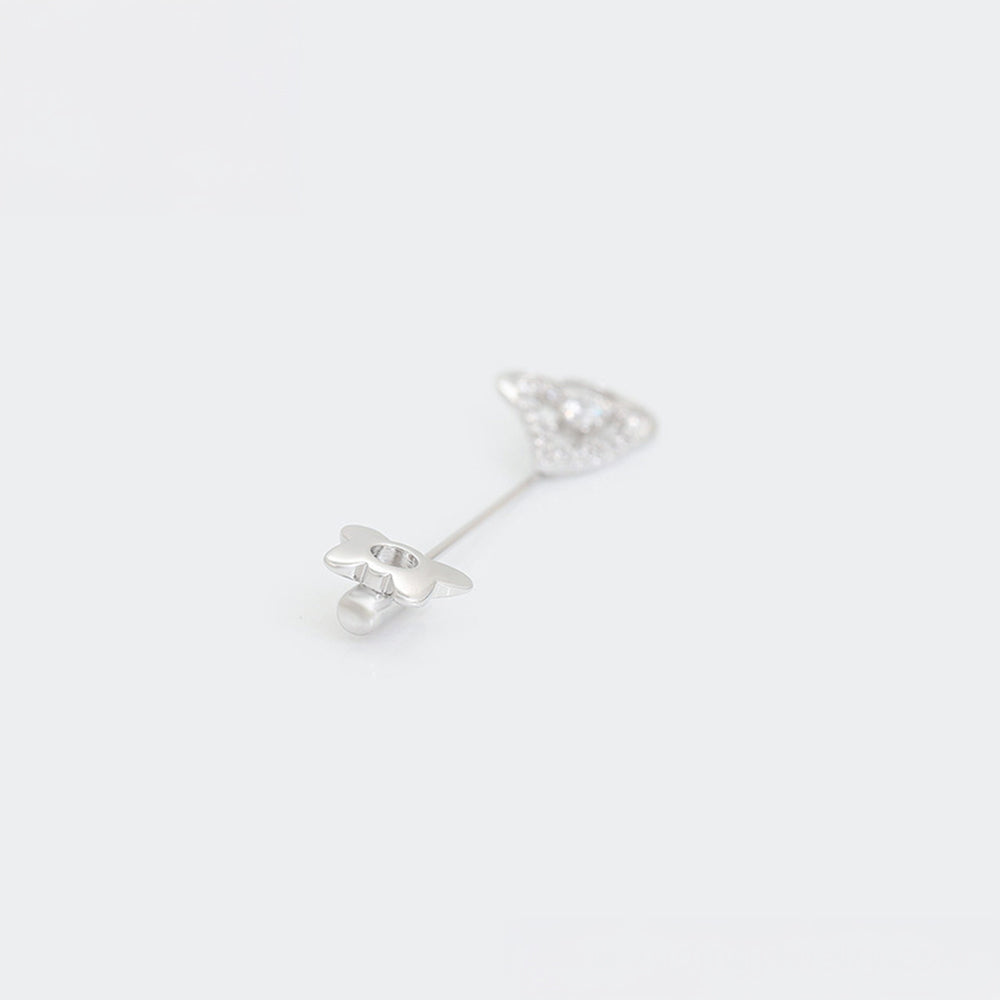 Arany tónusú Emporia Ötvözetű Bross Fehér Emporia® Kristállyal 7 