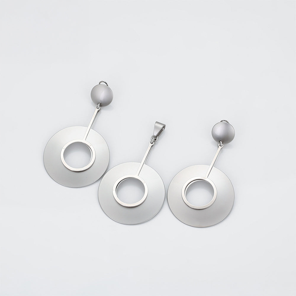 Arany tónusú Emporia Ötvözetű Szett ( Fülbevaló+Medál ) 3 