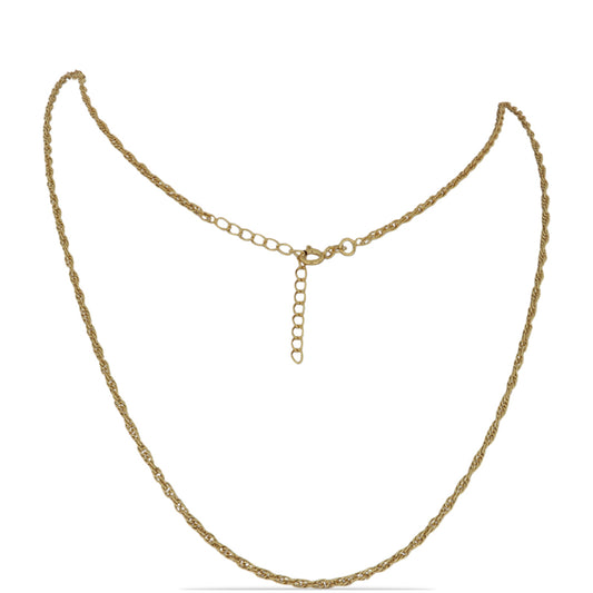 Arannyal Bevont Ezüst Lánc